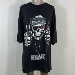 Arme Welcome To The Hood Rap Black Graphic Men’s Shirt